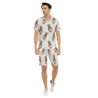 Face Custom Hawaiian Set For Men