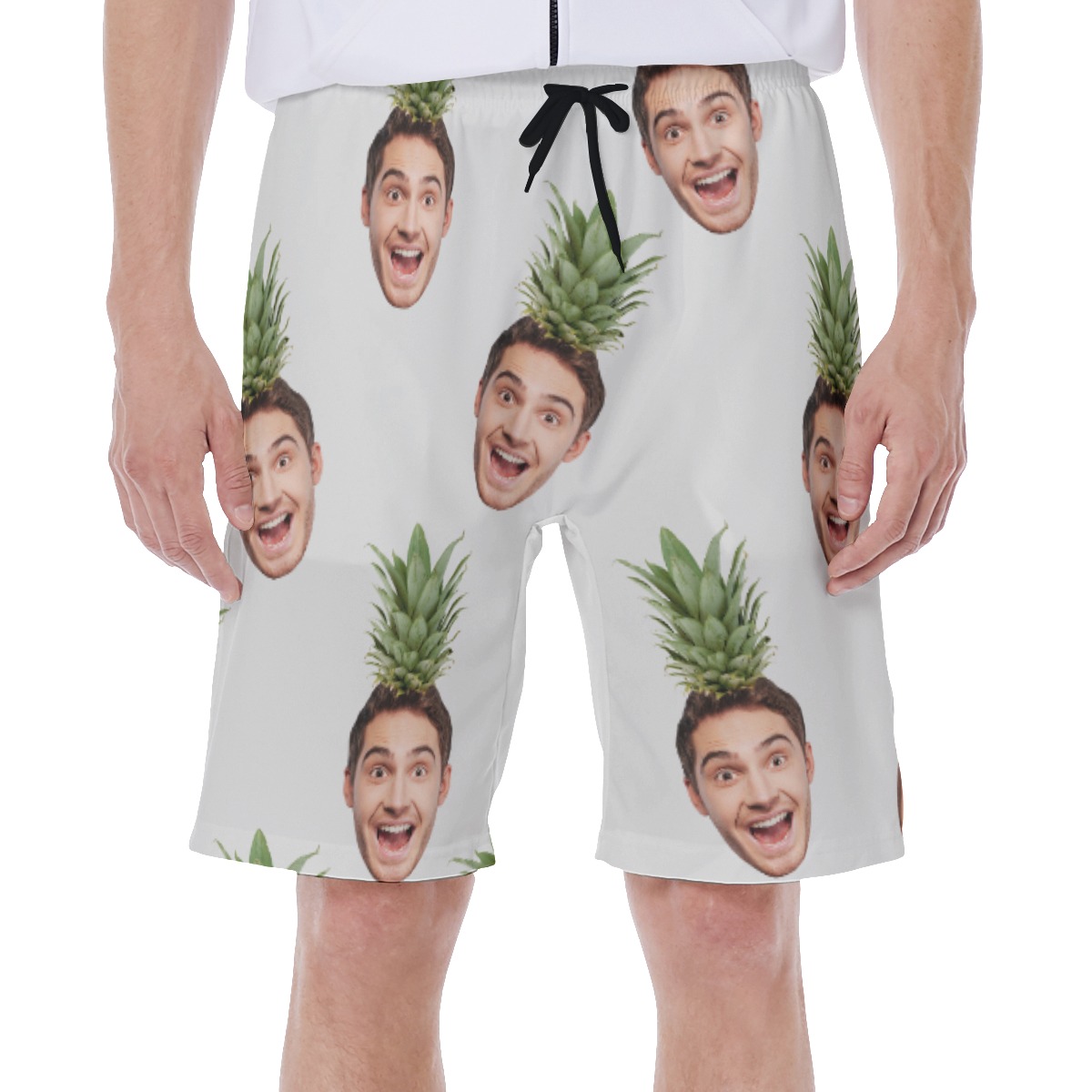 Men's Face Custom Aloha Swim Trunks - variant image 1