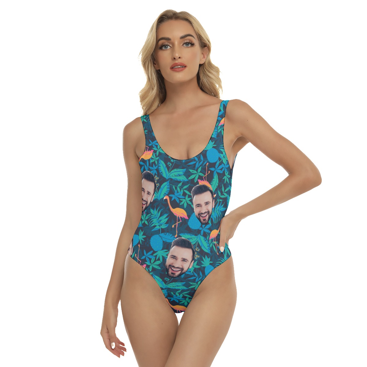 Face Custom Hawaiian One Piece Swimsuit For Women - variant image 1