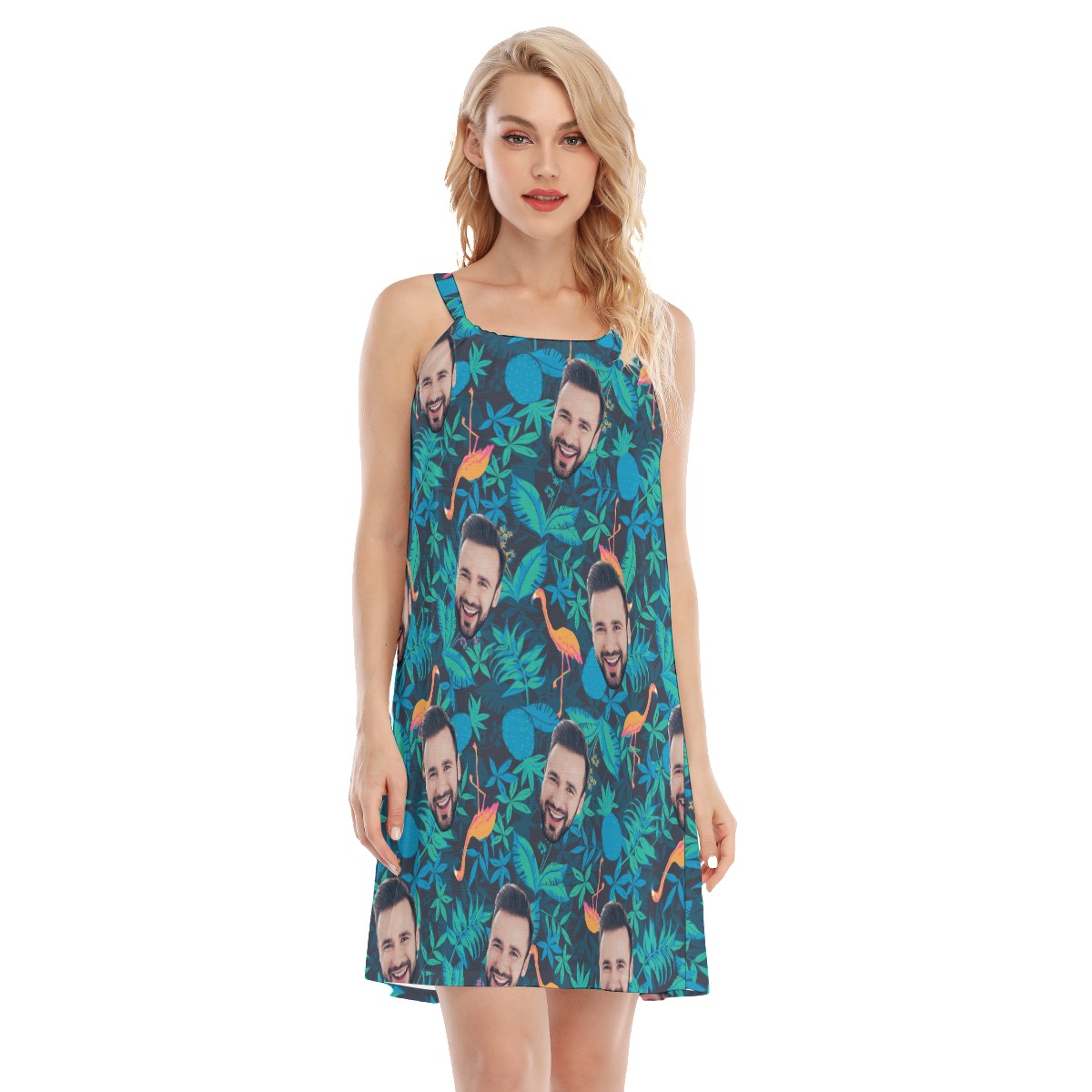 Face Custom Hawaiian Dress - variant image 1