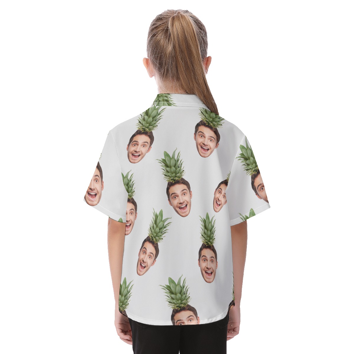 Face Custom Tropical Hawaiian Shirt For Kids