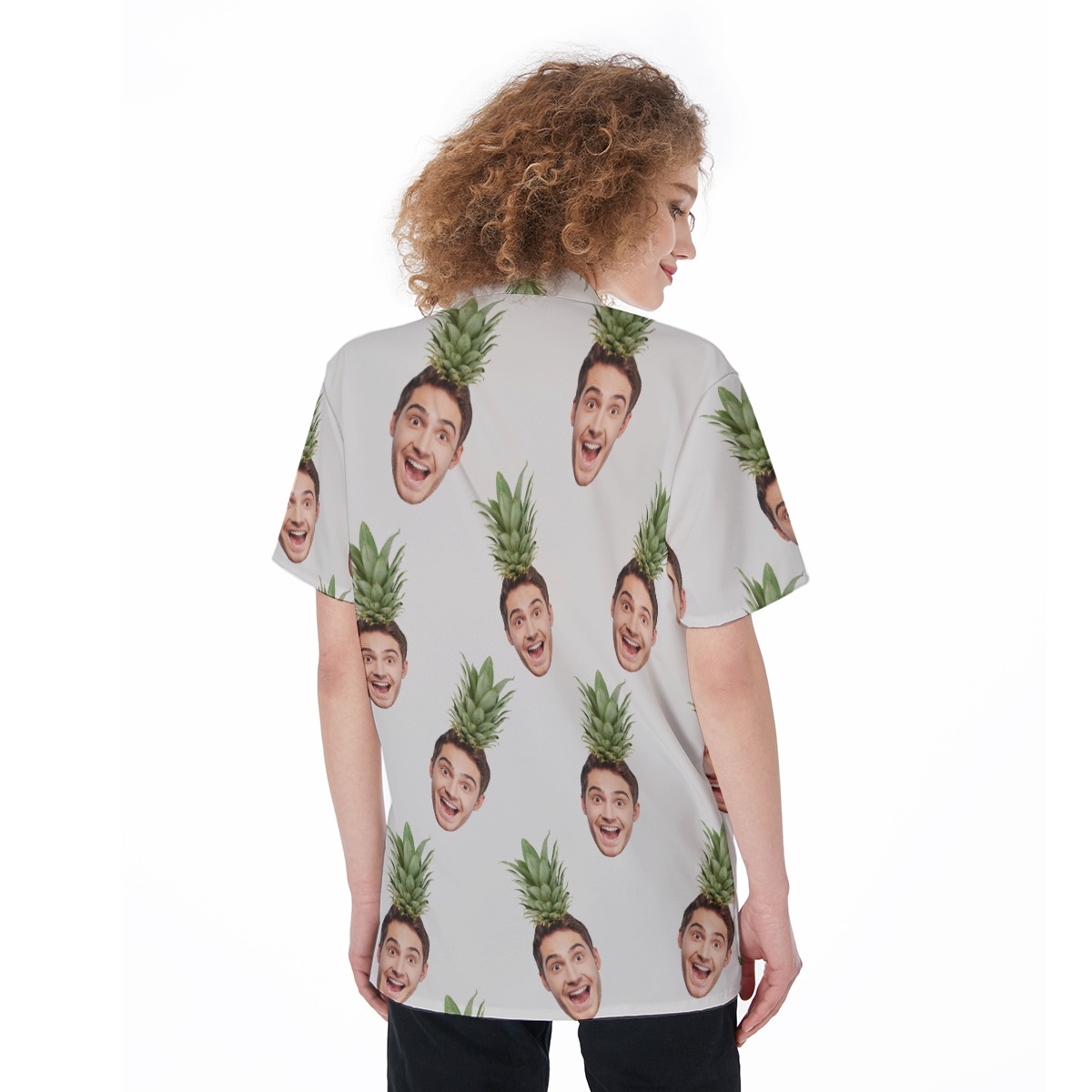 Women's Face Custom Tropical Hawaiian Shirt