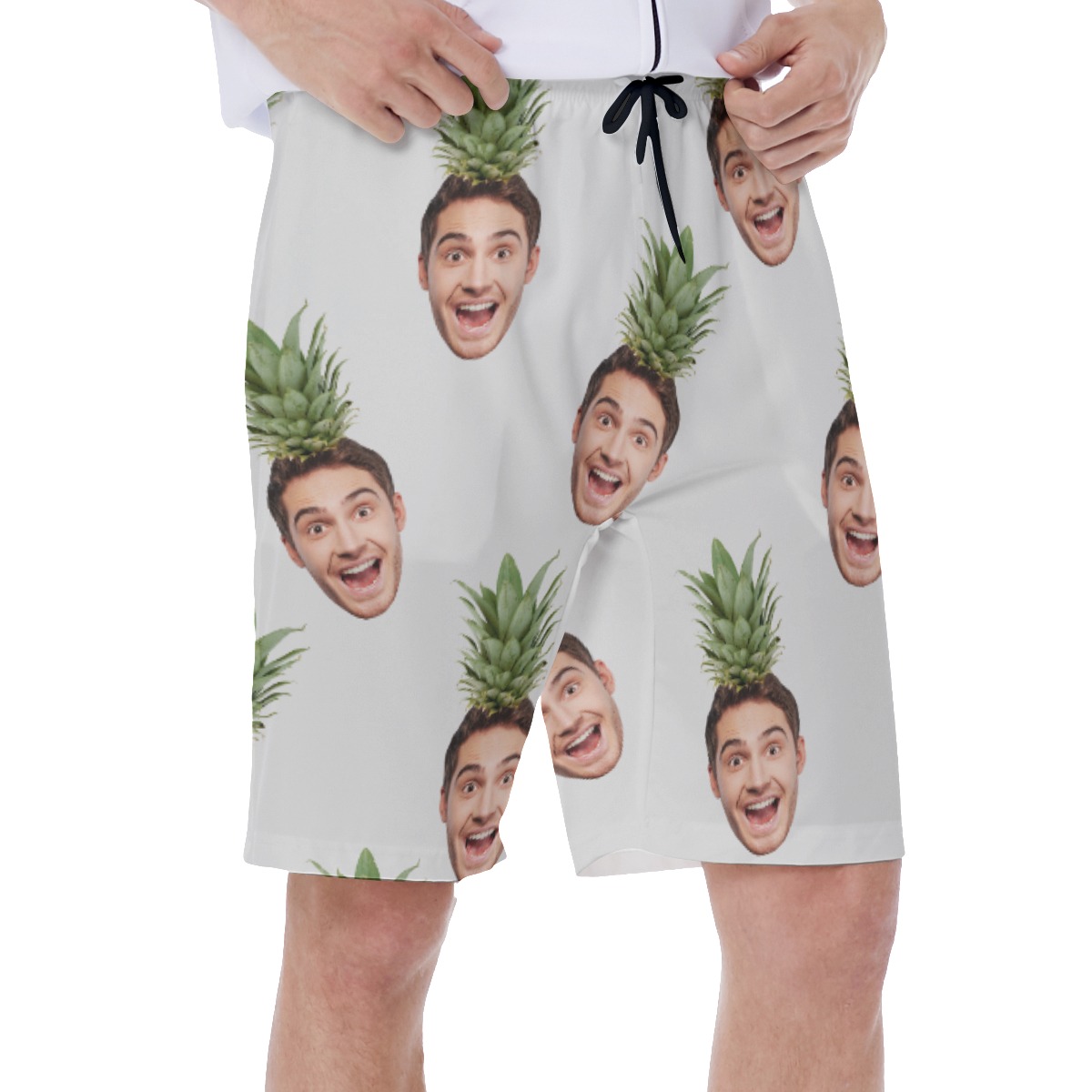 Men's Face Custom Aloha Swim Trunks