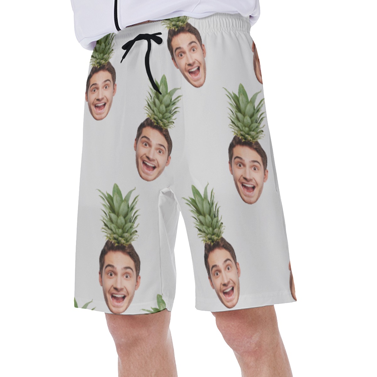 Men's Face Custom Aloha Swim Trunks