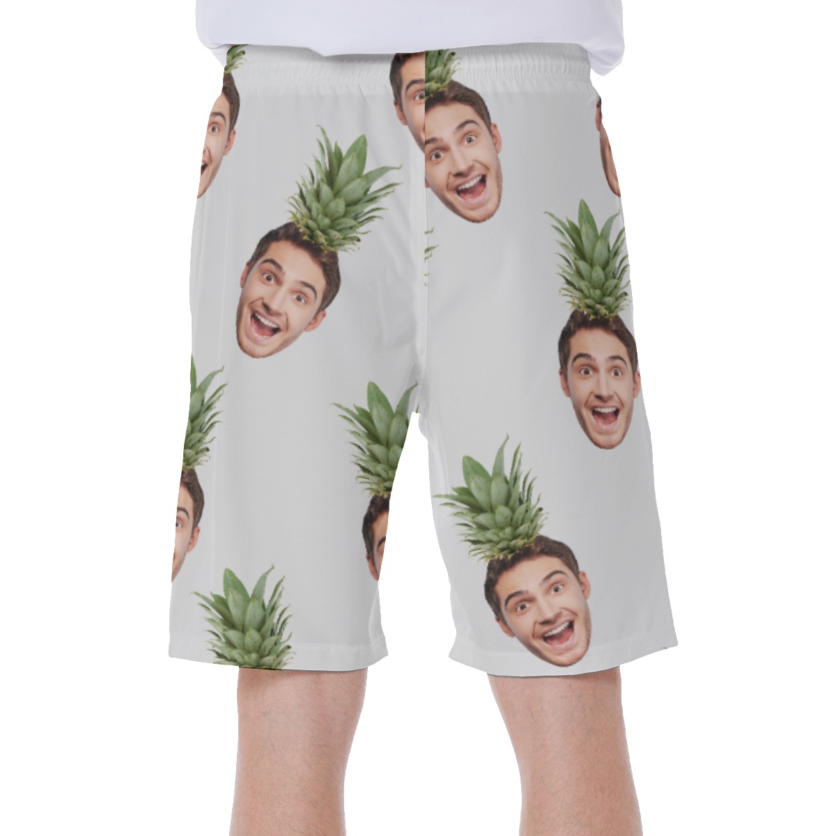 Men's Face Custom Aloha Swim Trunks