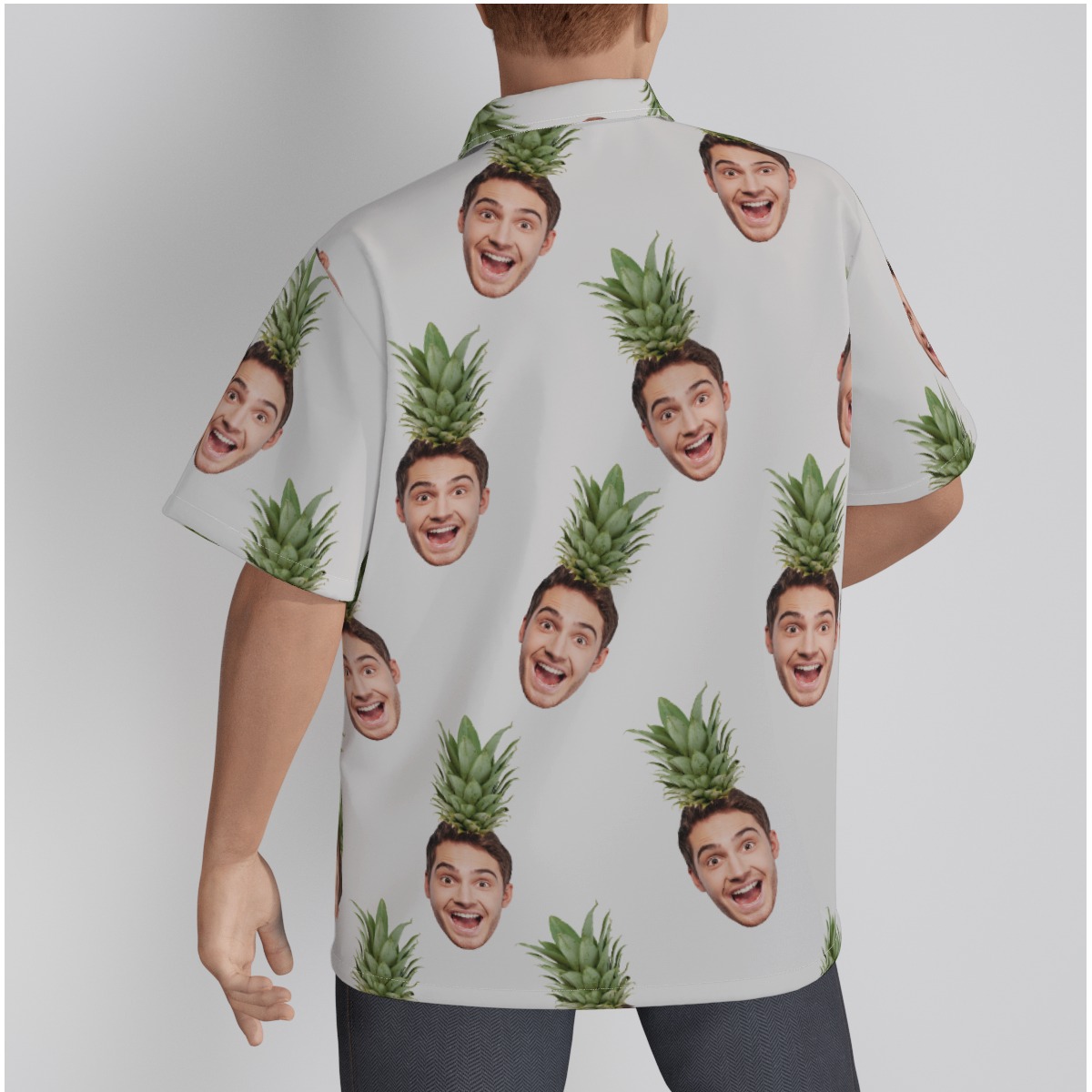 Men's Face Custom Tropical Hawaiian Shirt