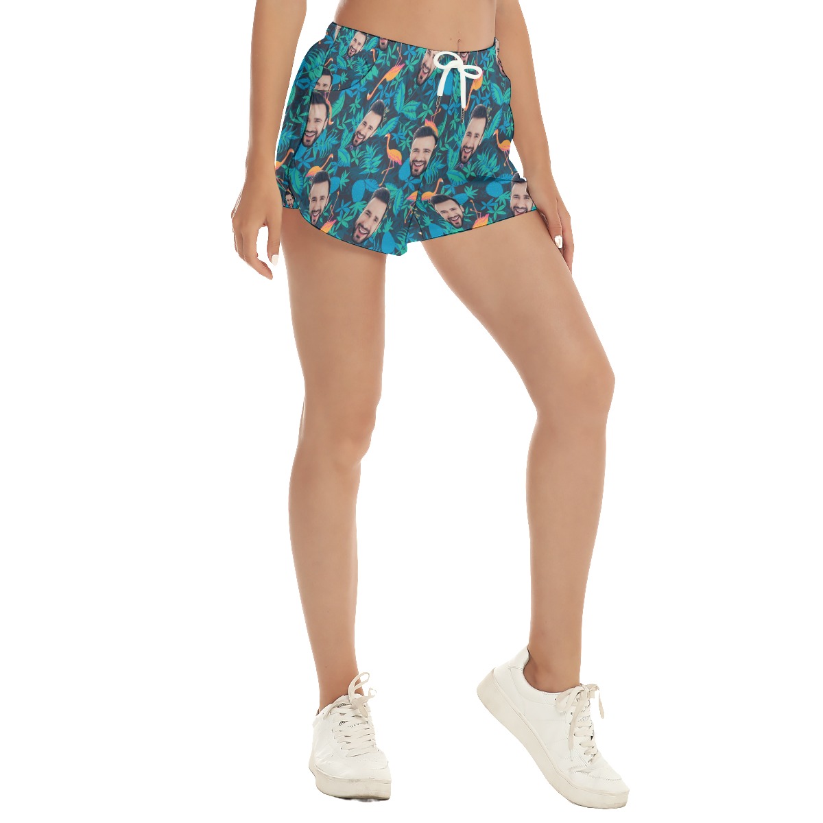 Custom Face Haiwaiian Shorts For Women