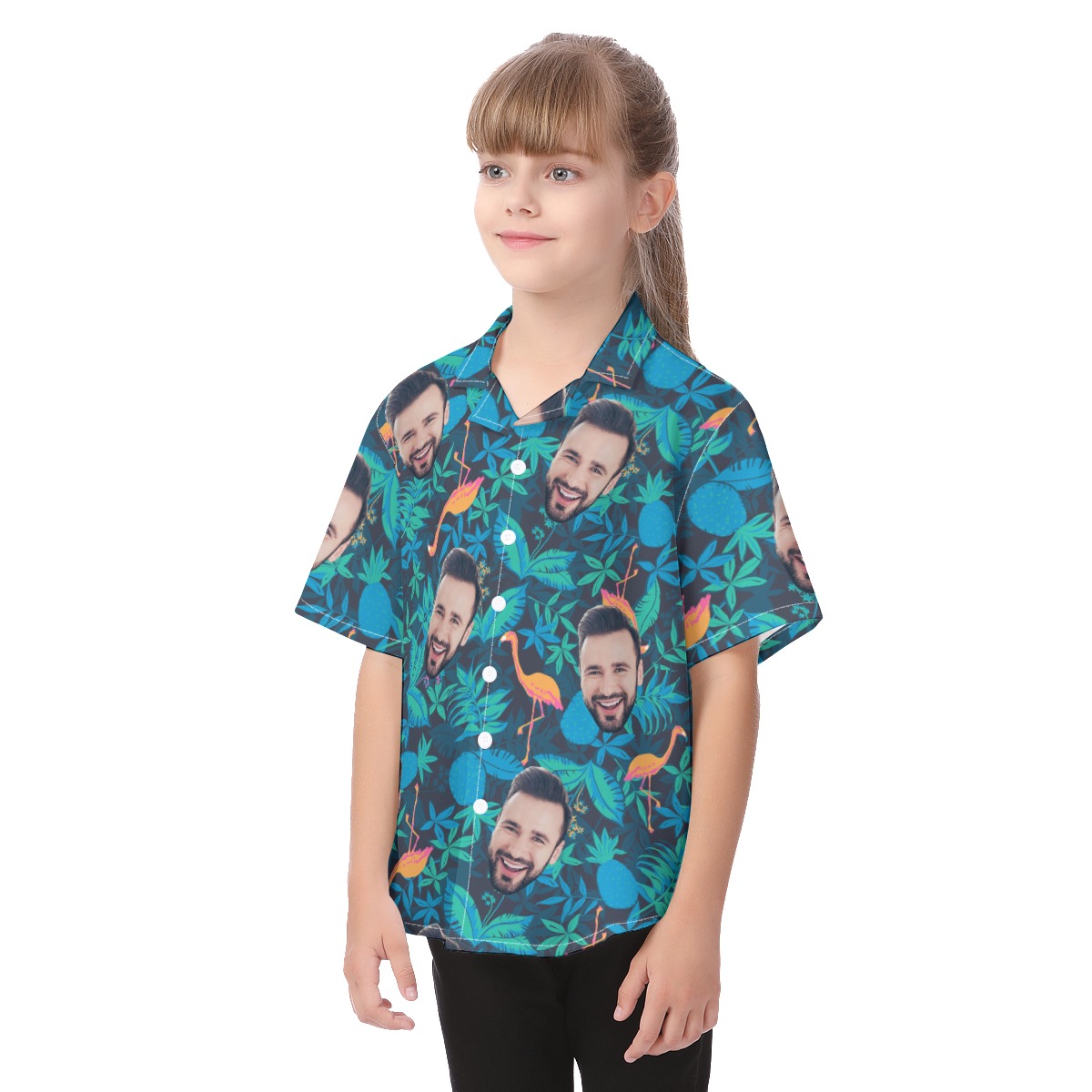 Face Custom Hawaiian Shirt For Kid