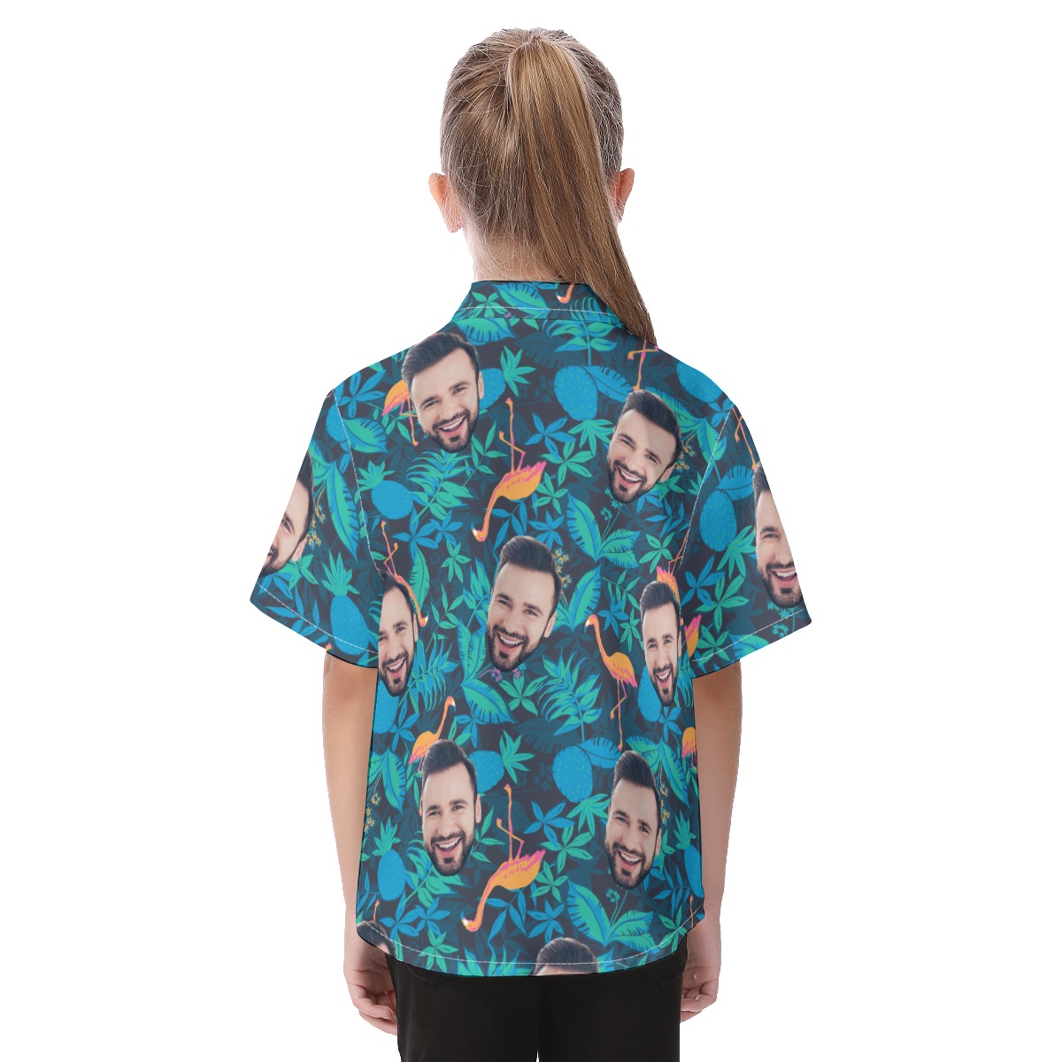 Face Custom Hawaiian Shirt For Kid