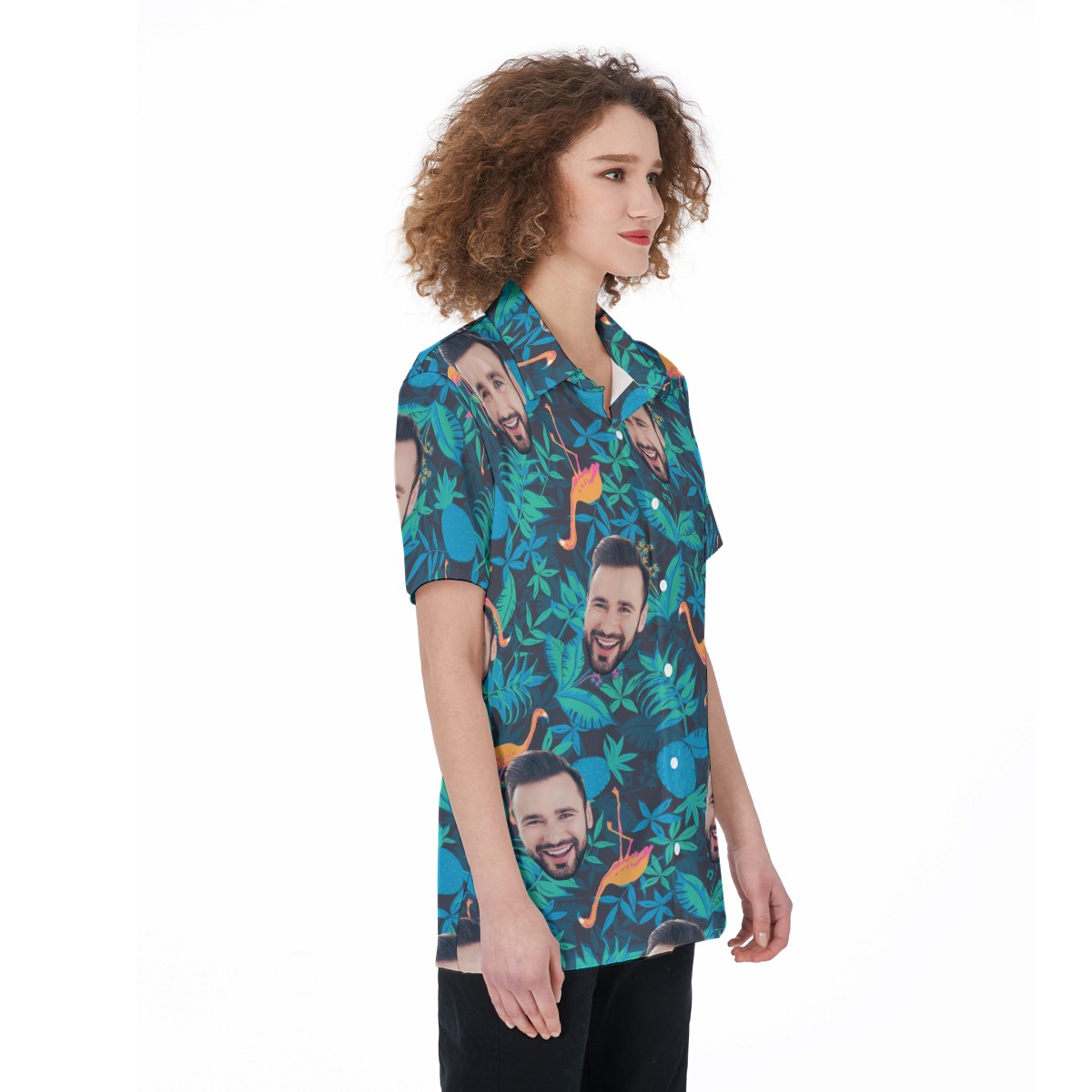 Women's Face Custom Hawaiian Shirt