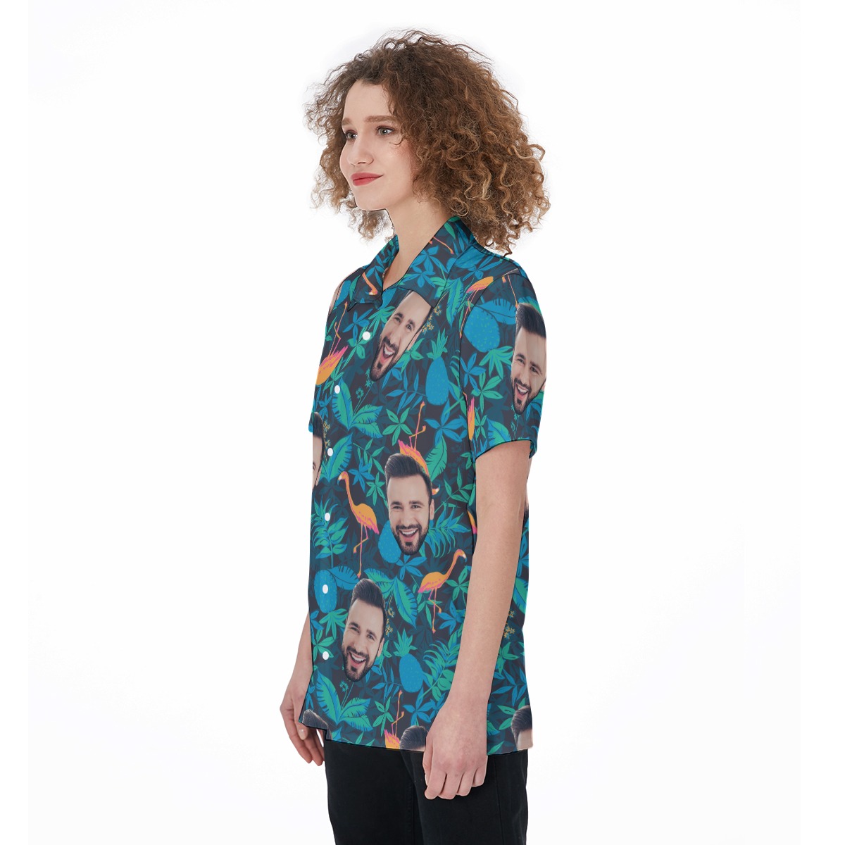 Women's Face Custom Hawaiian Shirt