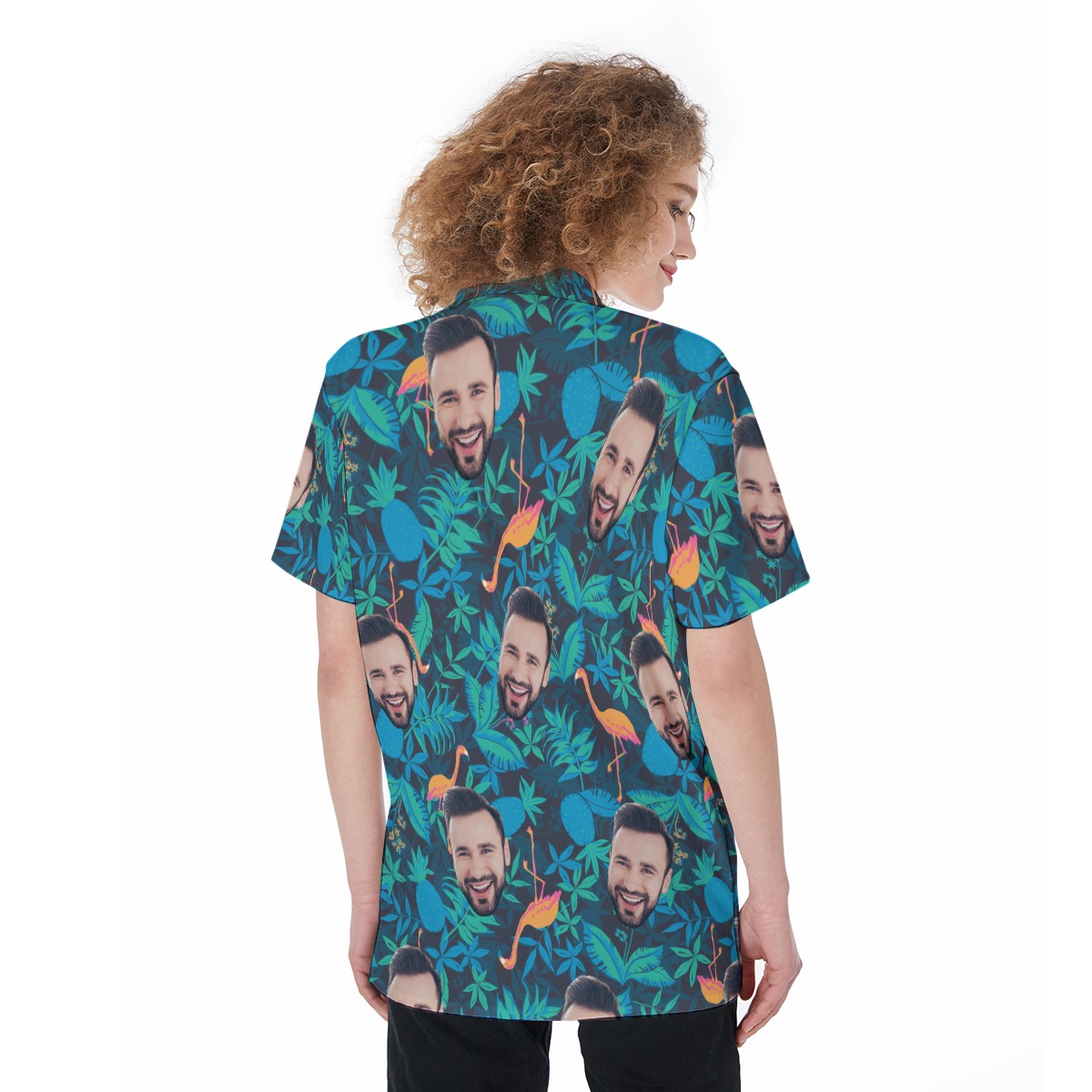 Women's Face Custom Hawaiian Shirt