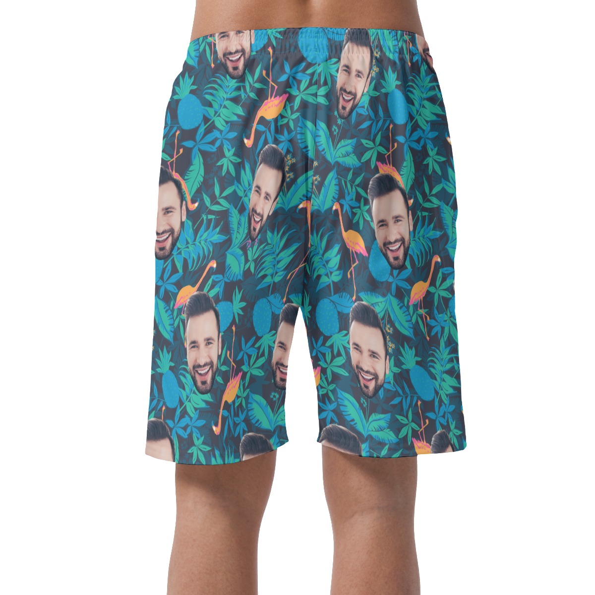 Face Custom Hawaiian Shorts For Men