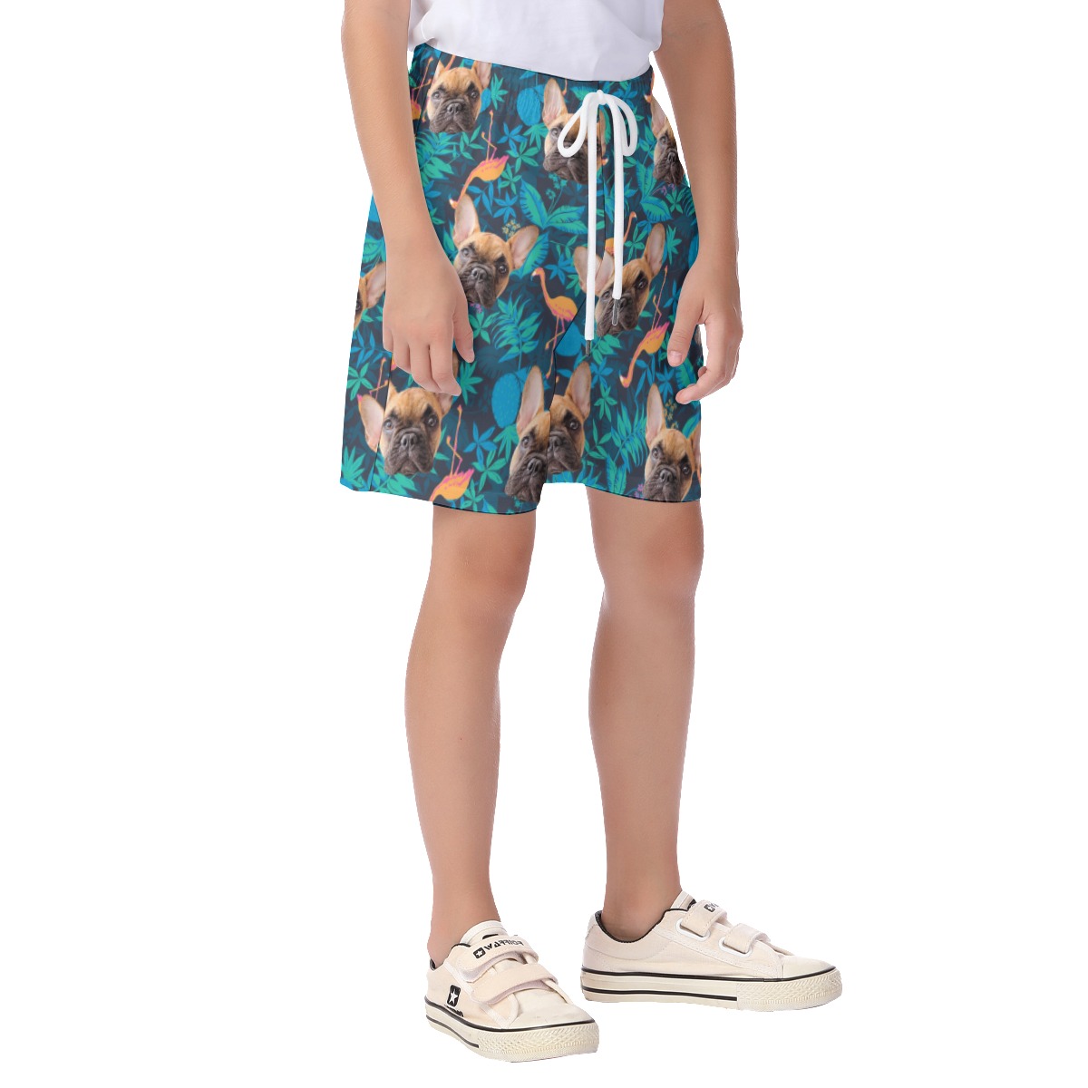 Custom Face Dog Hawaiian Shorts For Kids