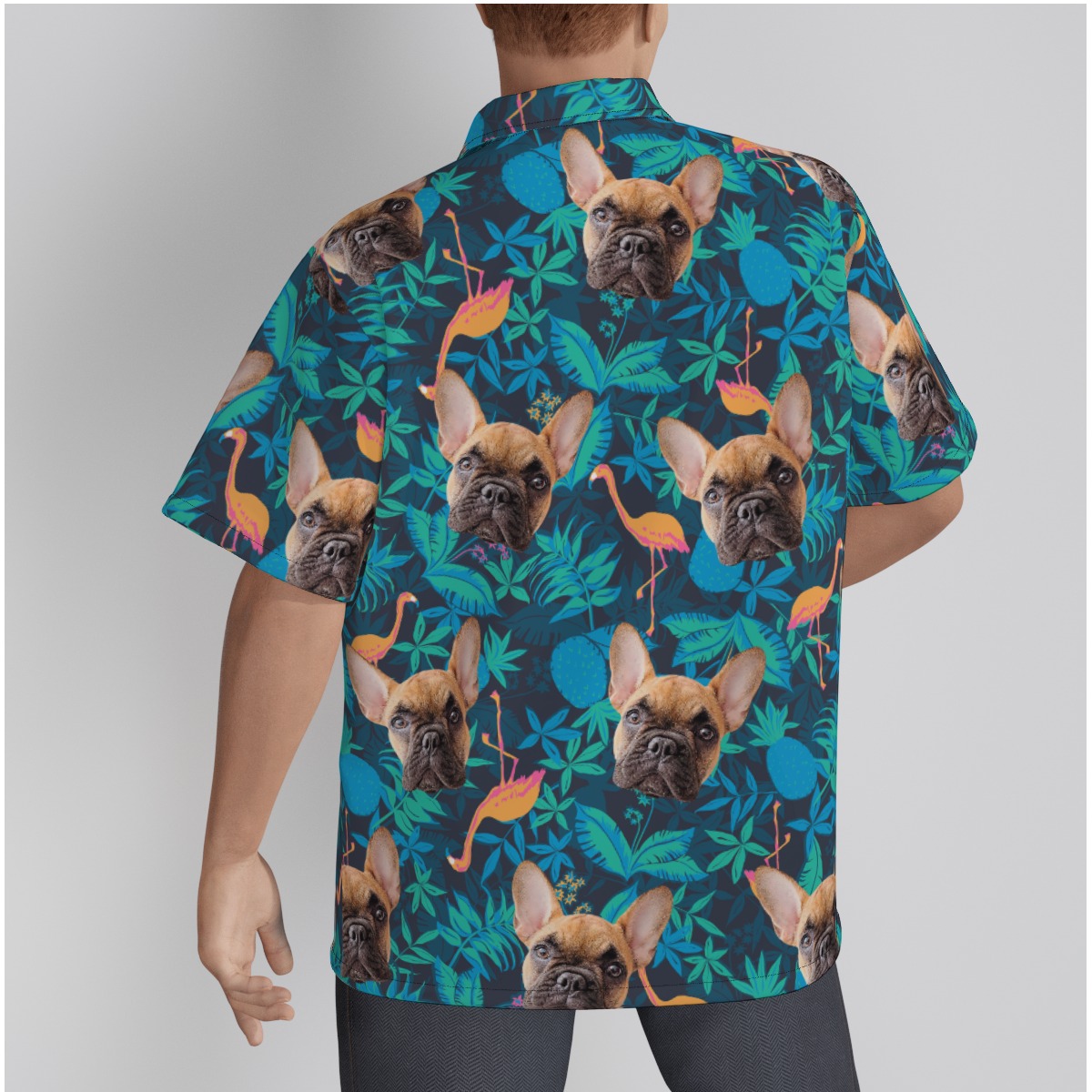 Custom Dog Face Hawaiian Shirt For Men