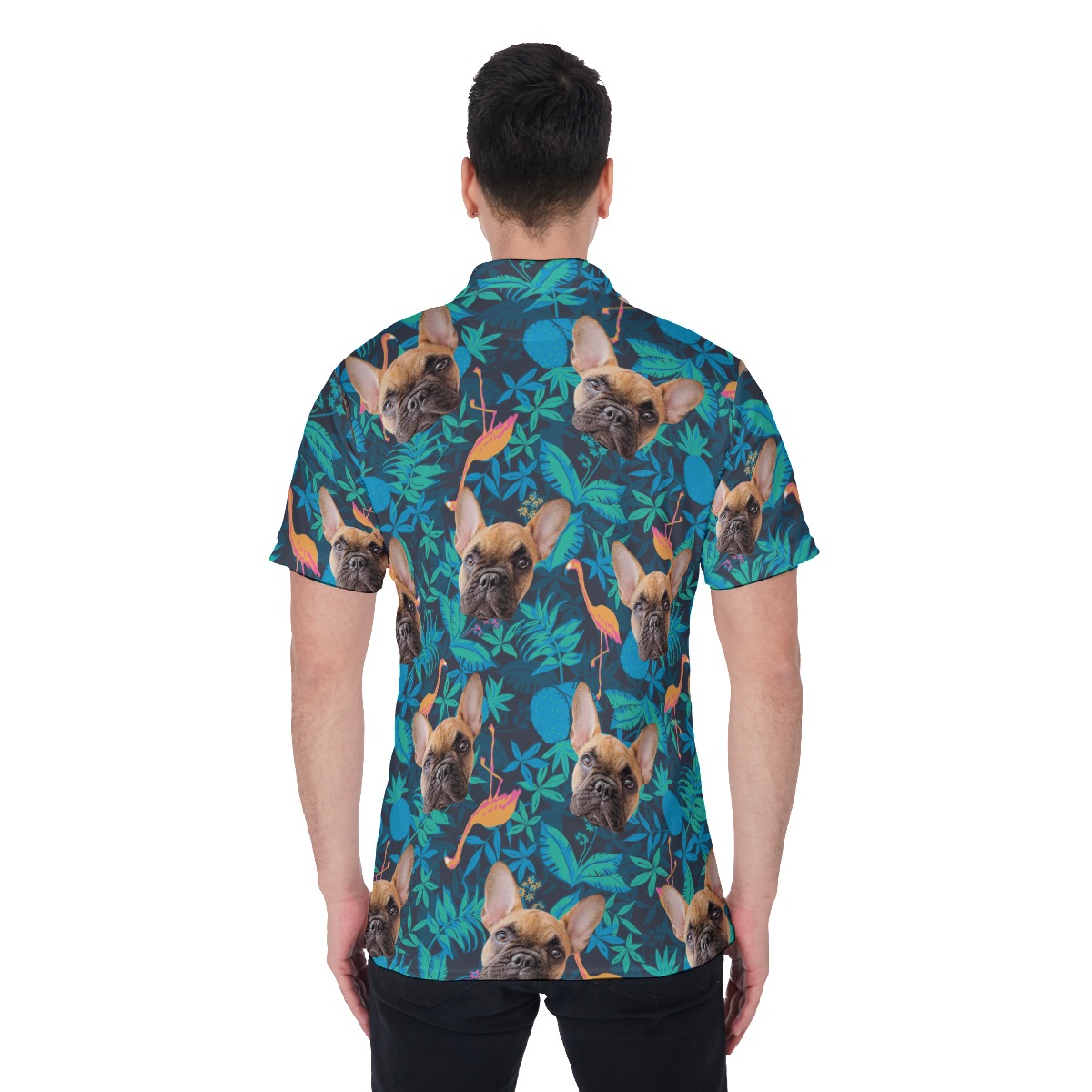 Custom Dog Polo Hawaiian Shirt For Men