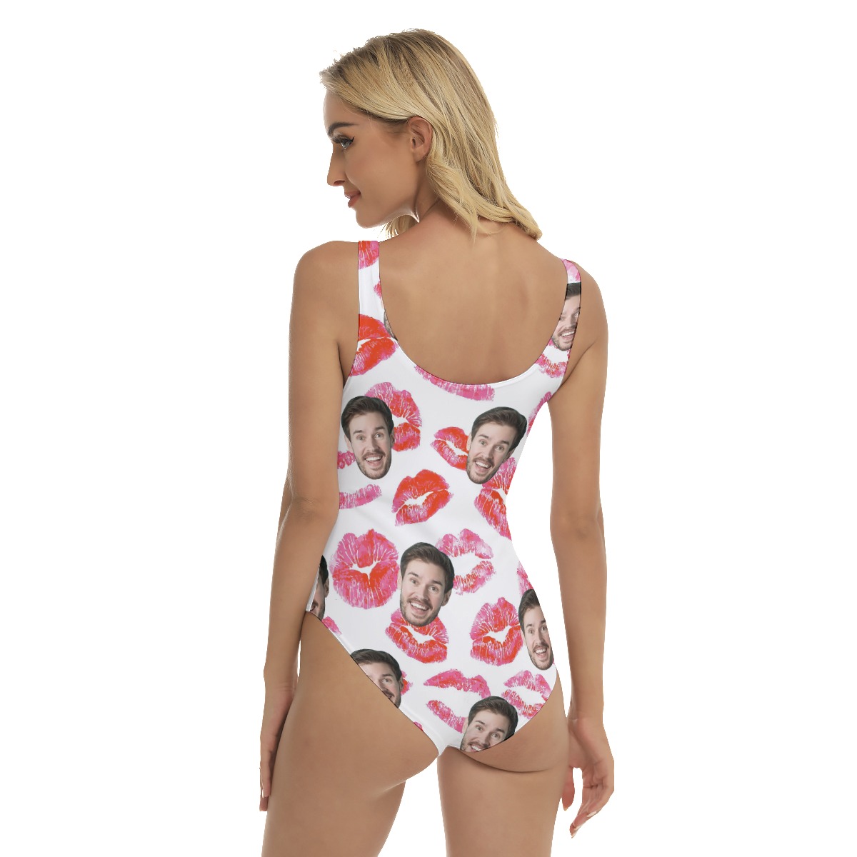 Custom Face Valentine Sexy Hawaiian Swimsuit For Women