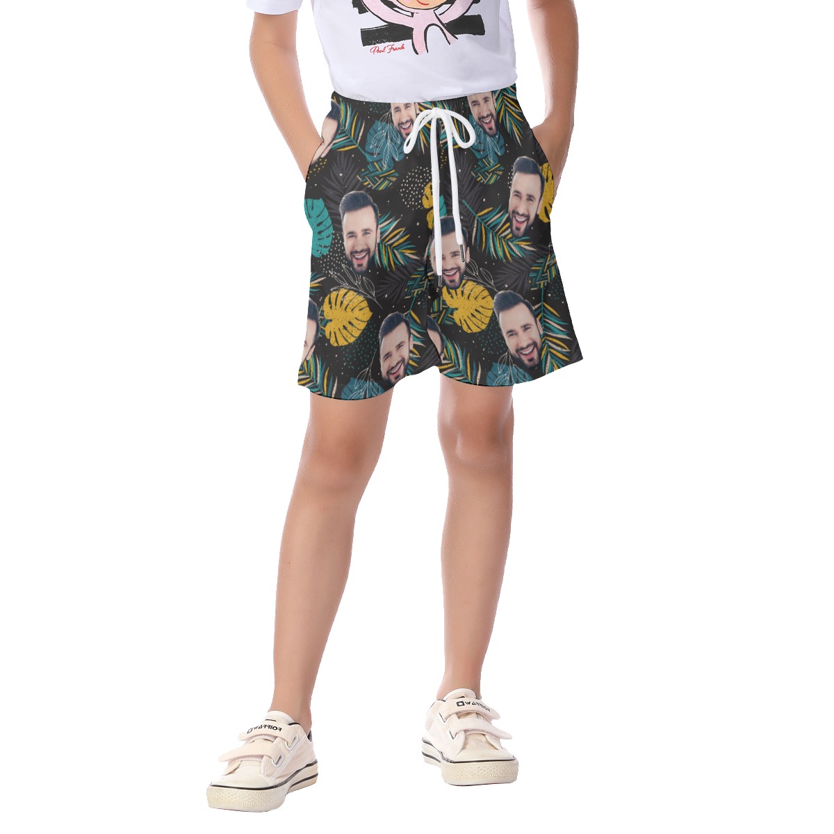Kid's Hawaiian Shorts With Custom Face - variant image 1