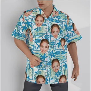 Custom Face Surfing Hawaiian Shirt