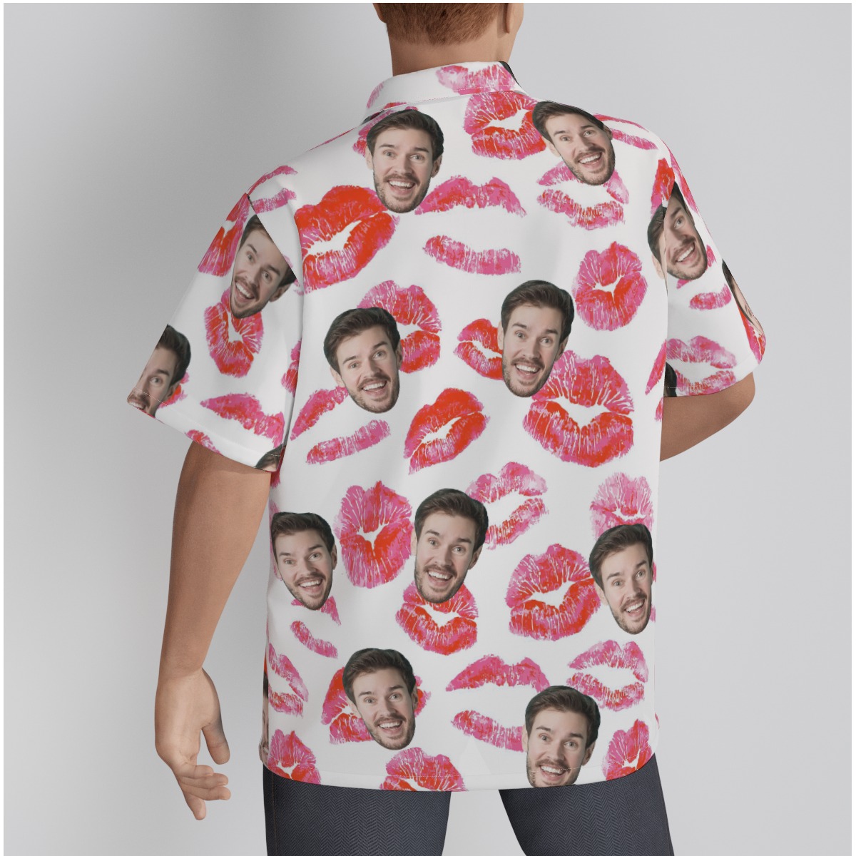 Funny Custom Face Valentine Hawaiian Shirt