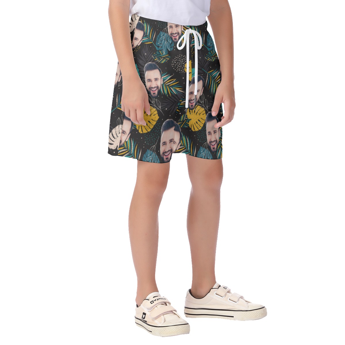 Kid's Hawaiian Shorts With Custom Face