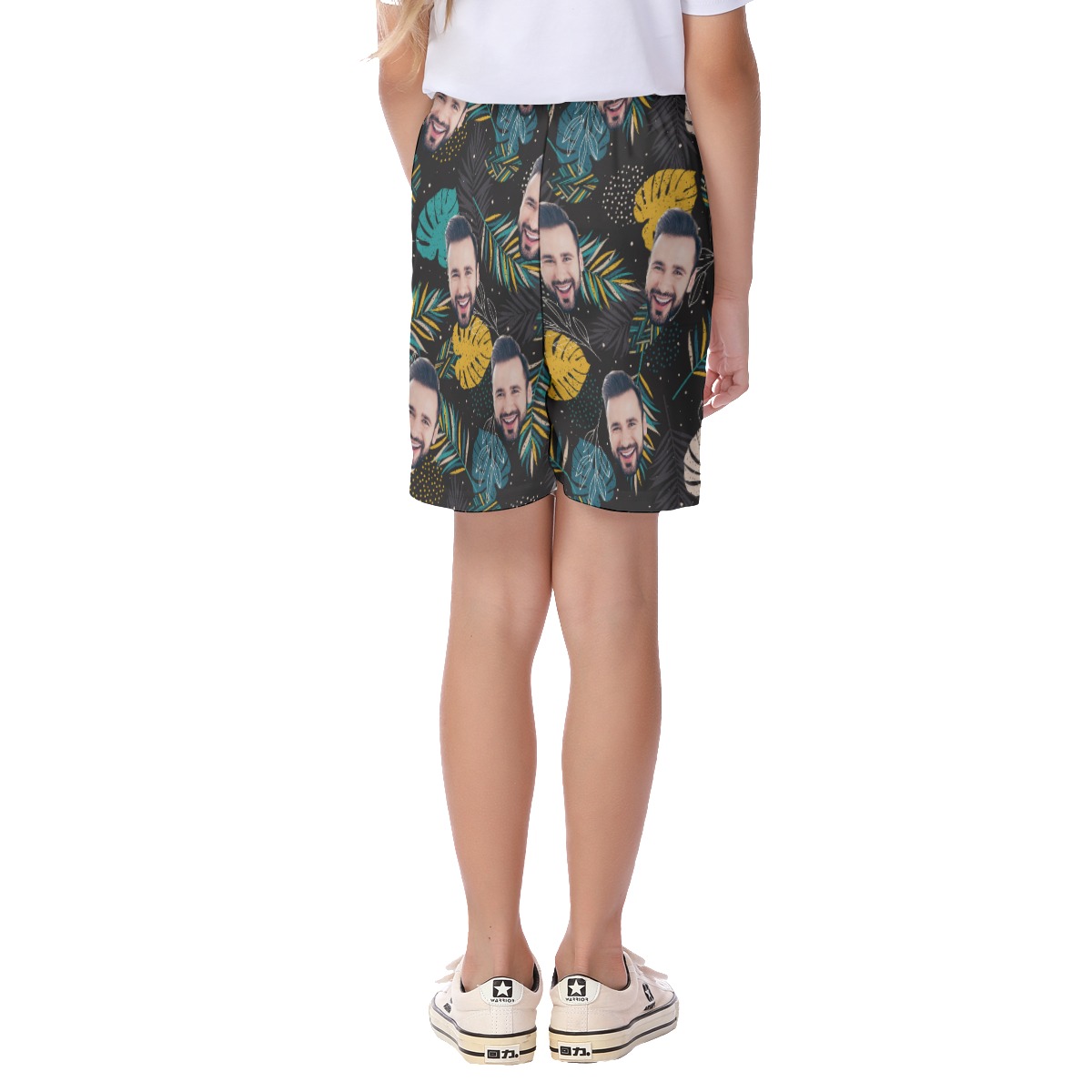 Kid's Hawaiian Shorts With Custom Face