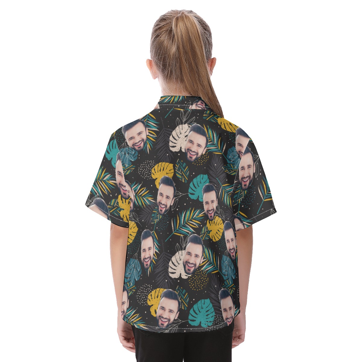 Cute Custom Face Hawaiian Shirt For Kids