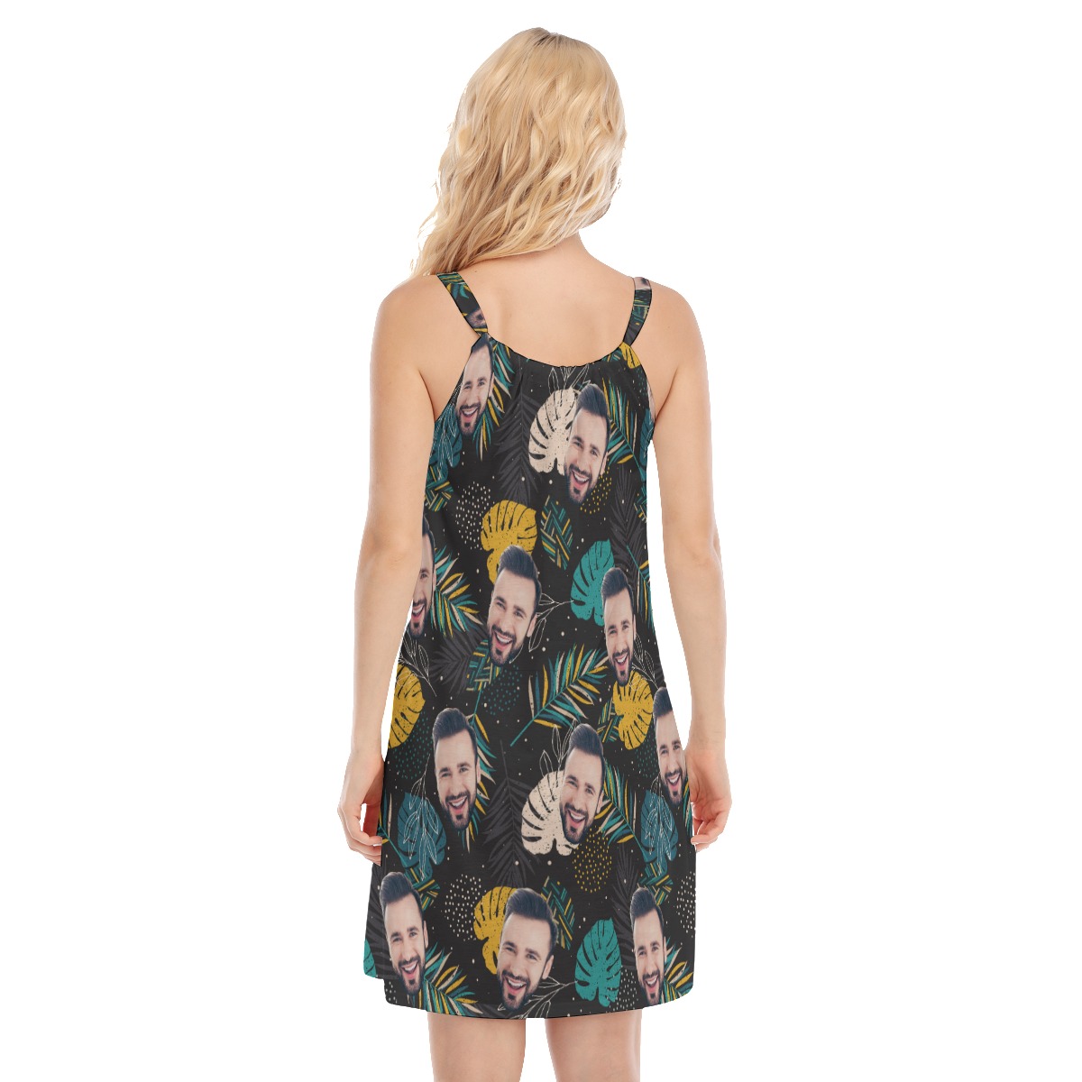 Funny Custom Face Tropical Dress