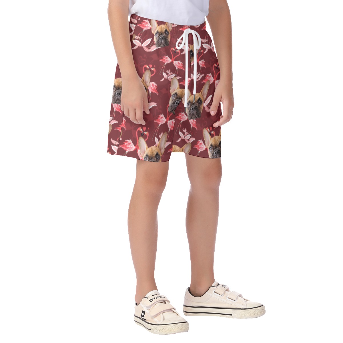 Custom Dog Face Hawaiian Shorts For Kids