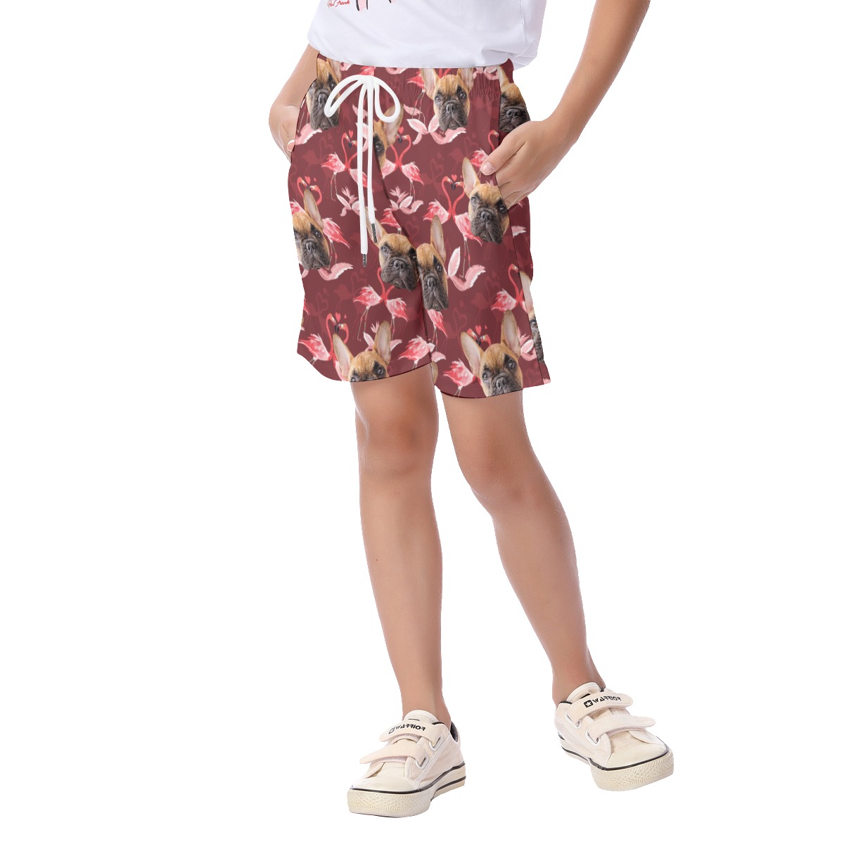 Custom Dog Face Hawaiian Shorts For Kids