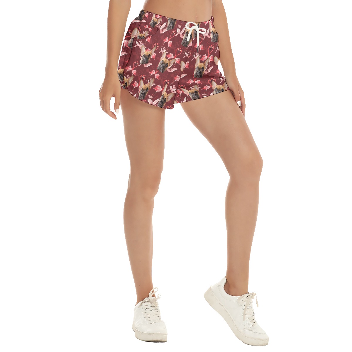 Custom Pet Face Hawaiian Shorts For Women