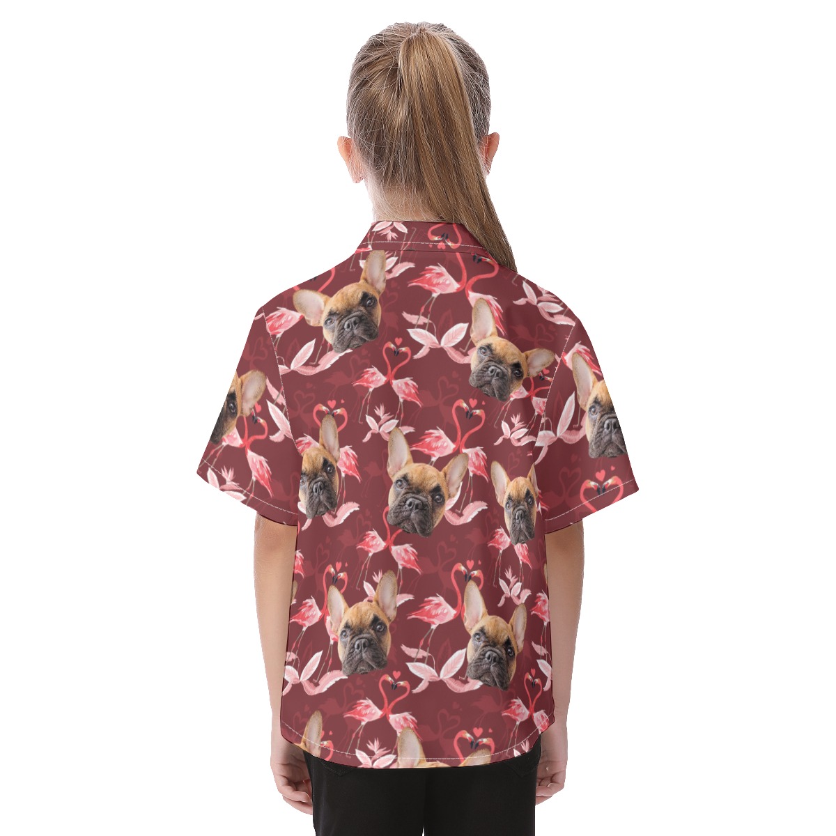 Custom Dog Face Hawaiian Shirts For Kids