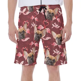 Men's Custom Dog Face Swim Trunks