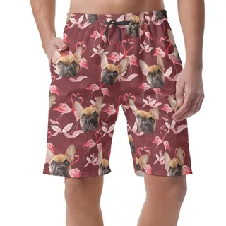 Men's Custom Dog Face Hawaiian Shorts