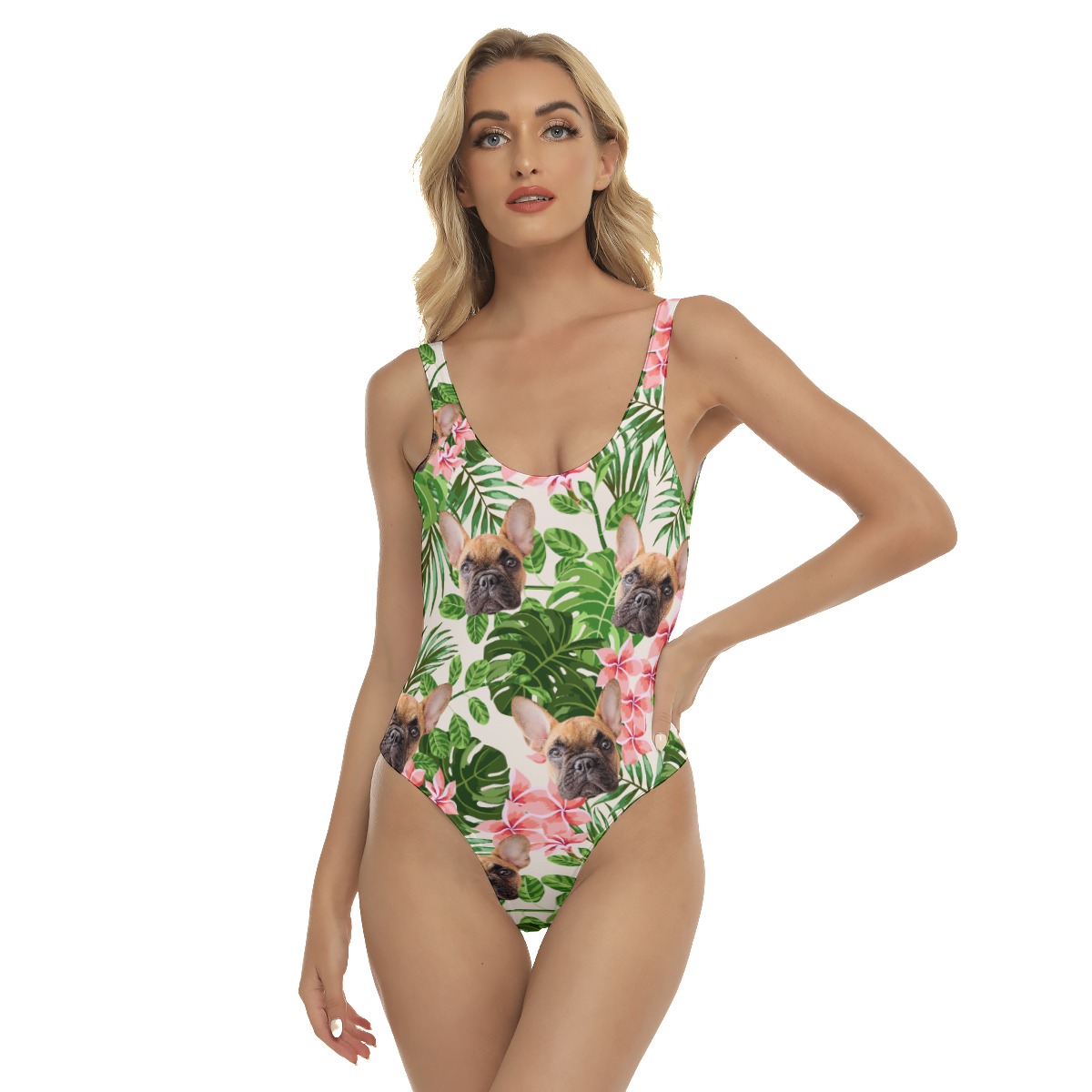 Women's Custom Pet Hawaiian One Piece Swimsuit - variant image 1