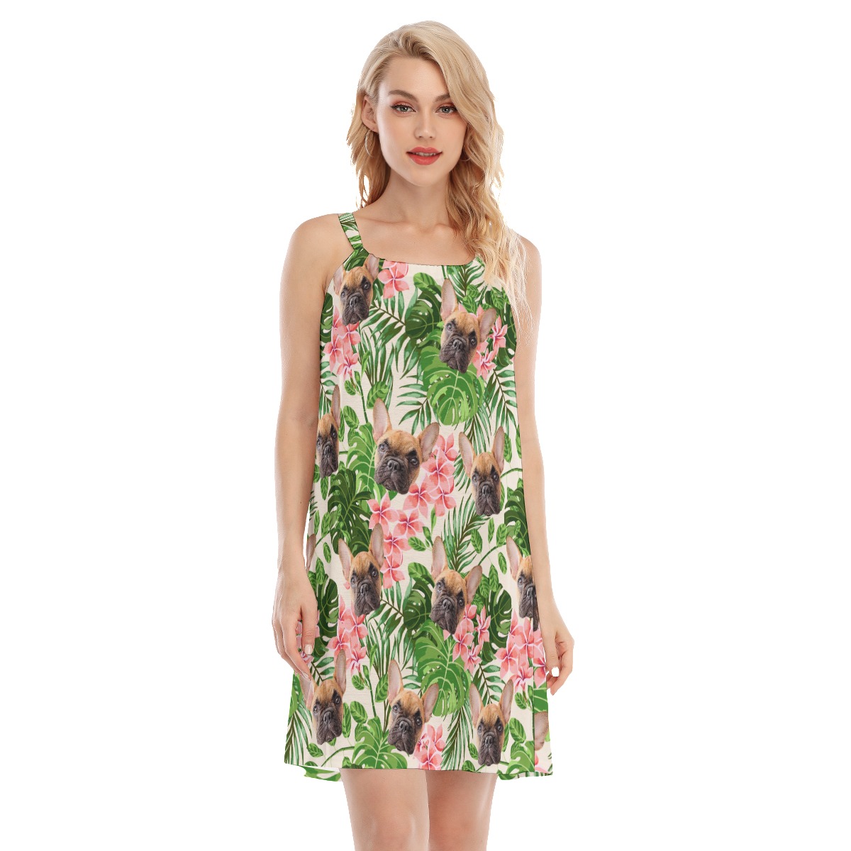 Custom Dog Hawaiian Cami Dress - variant image 1