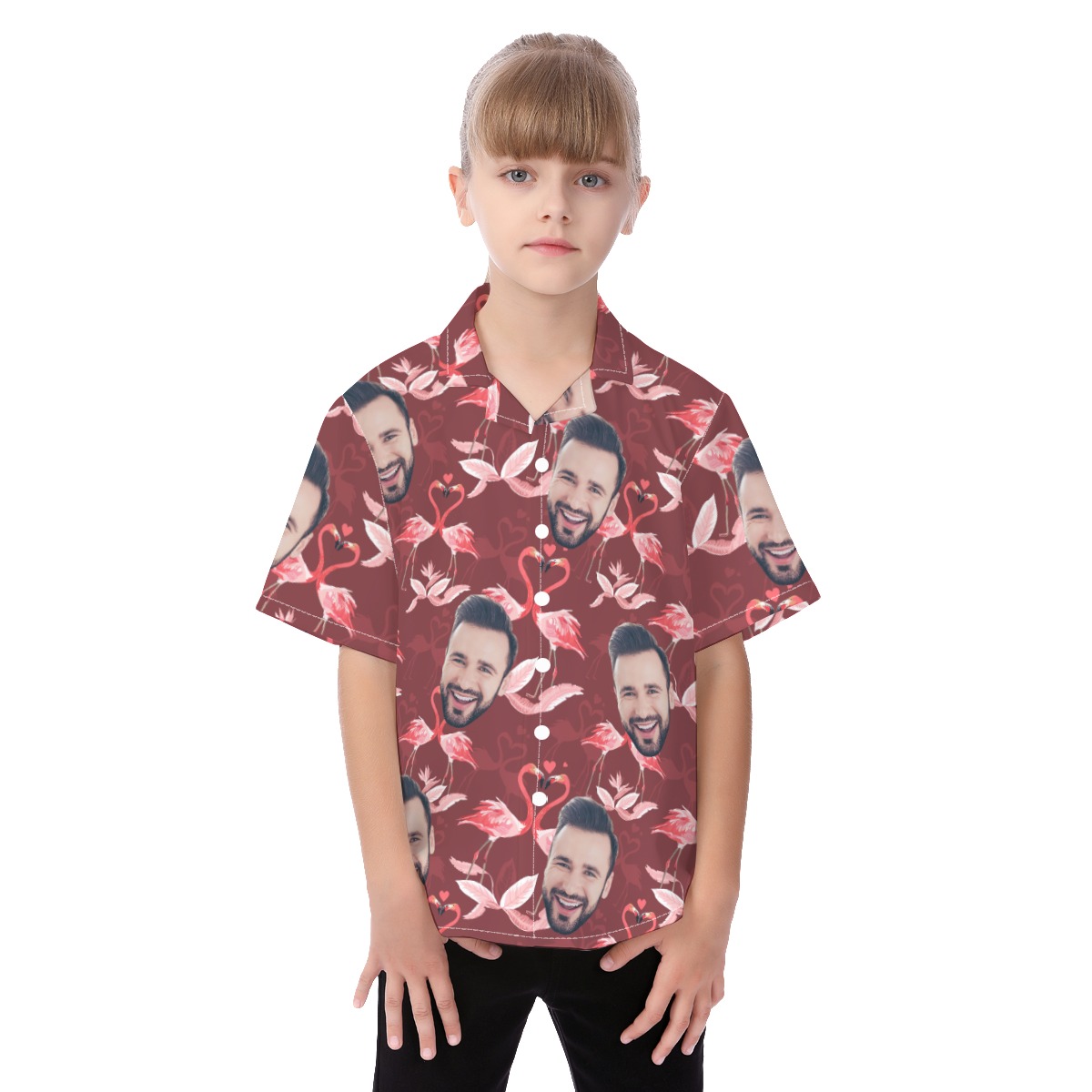 Face Custom Hawaiian Shirt For Kids - variant image 1