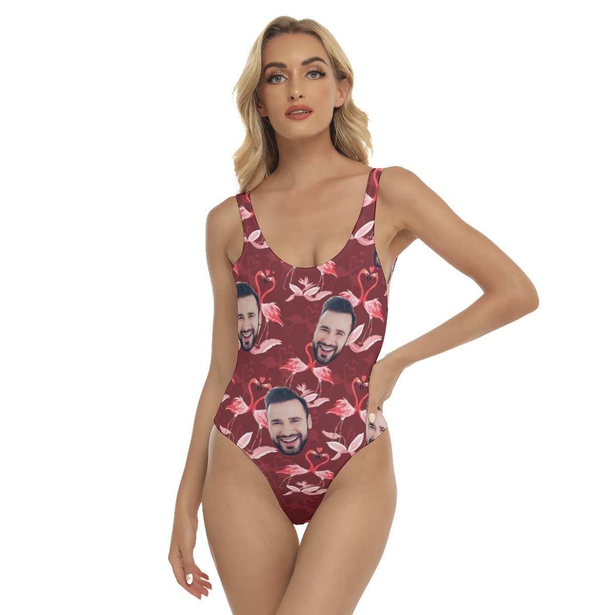 Custom Face Aloha One Piece Swimsuit For Women - variant image 1