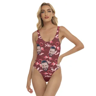 Custom Face Aloha One Piece Swimsuit For Women