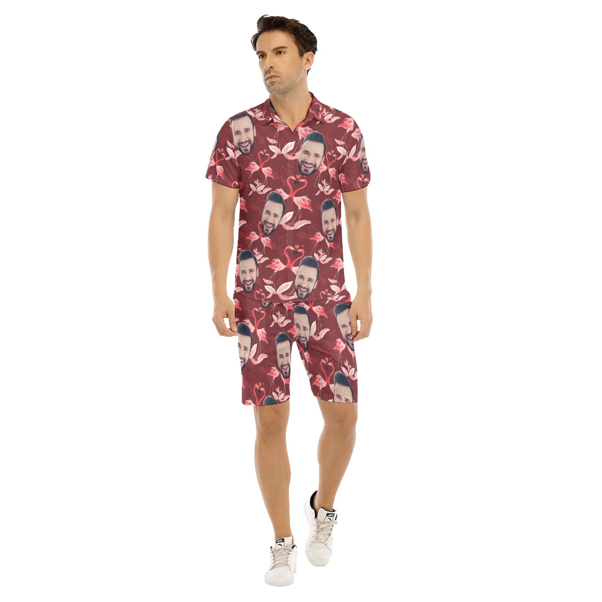 Custom Face Aloha Shirt And Shorts For Men - variant image 1
