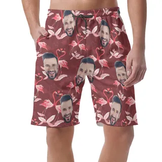 Custom Face Aloha Shorts For Men
