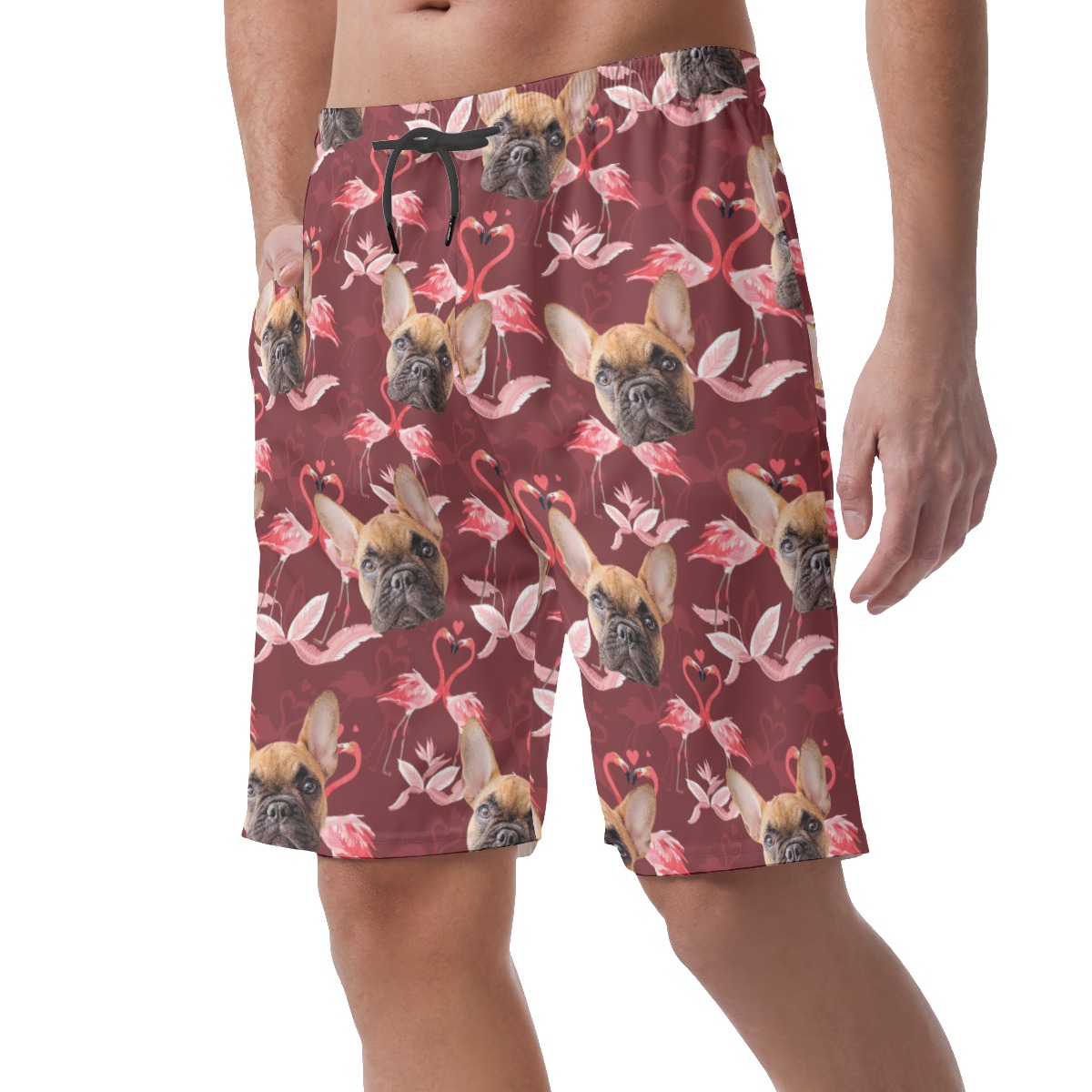 Men's Custom Dog Face Hawaiian Shorts