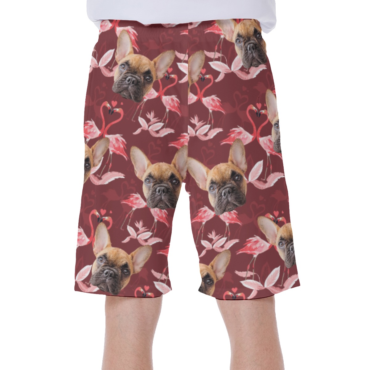 Men's Custom Dog Face Swim Trunks