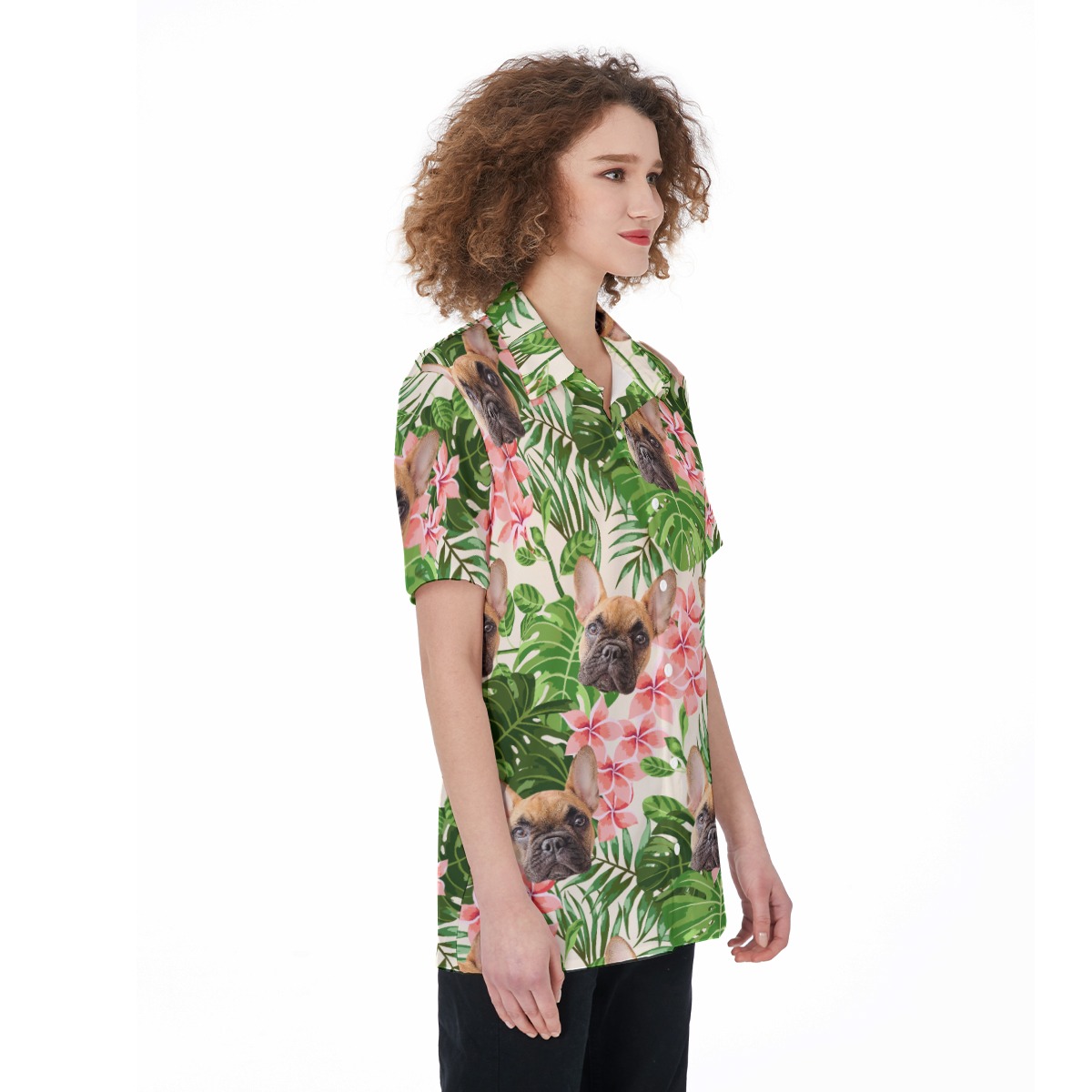 Women's Custom Dog Hawaiian Shirt