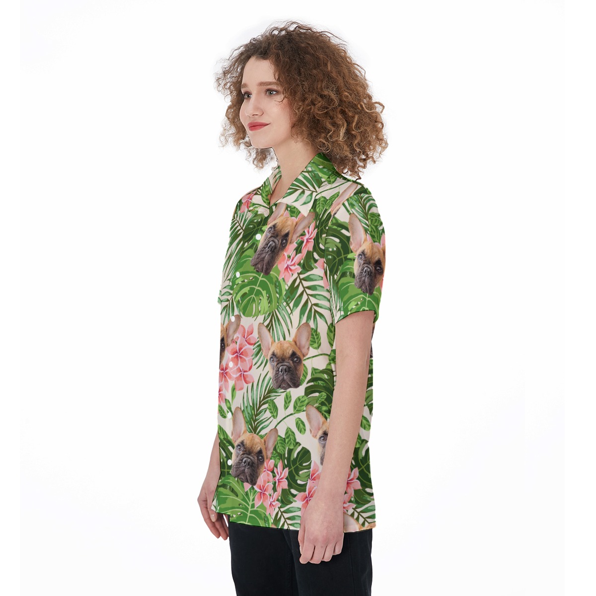 Women's Custom Dog Hawaiian Shirt