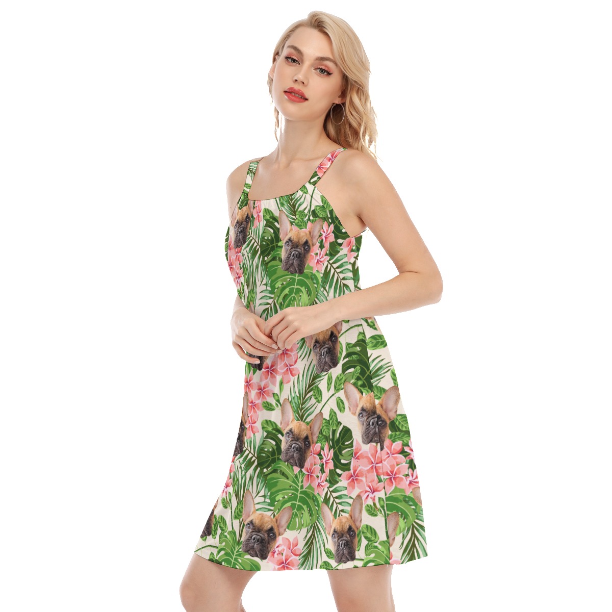 Custom Dog Hawaiian Cami Dress