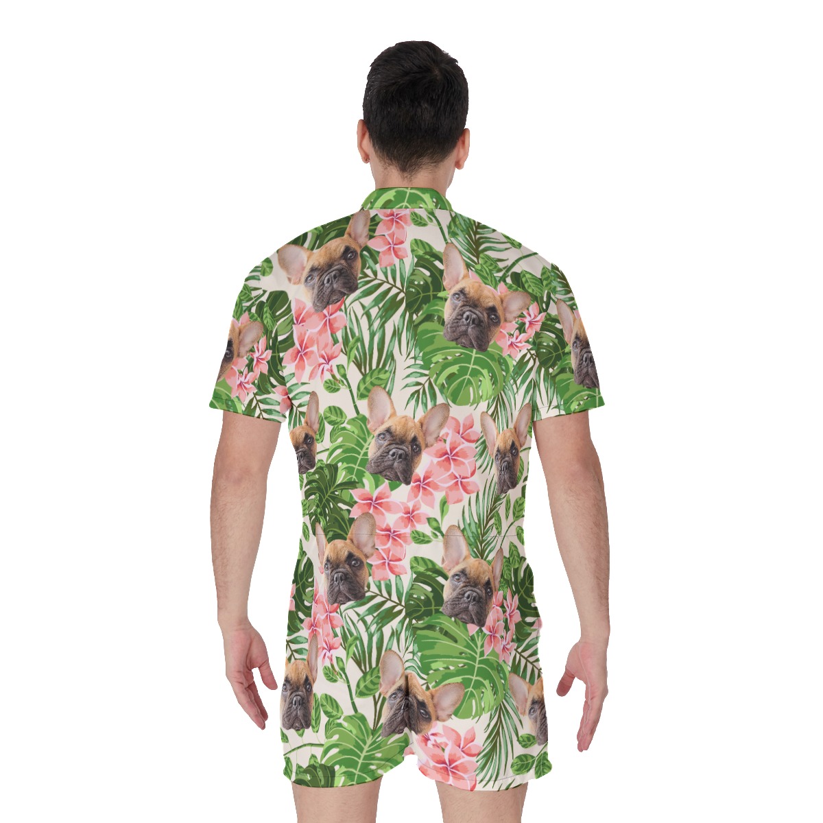 Men's Custom Dog Hawaiian Romper
