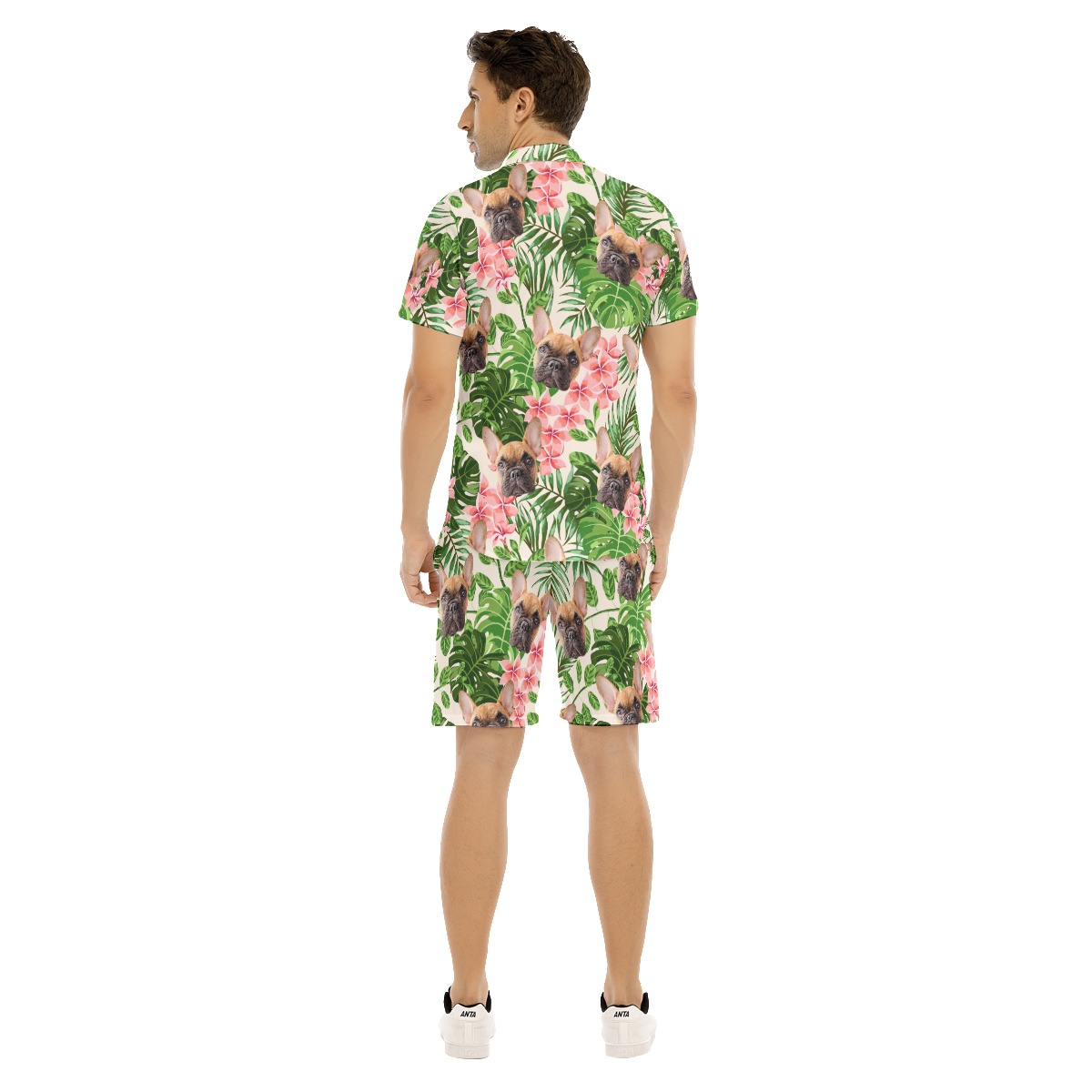 Men's Custom Dog Hawaiian Shirt And Shorts