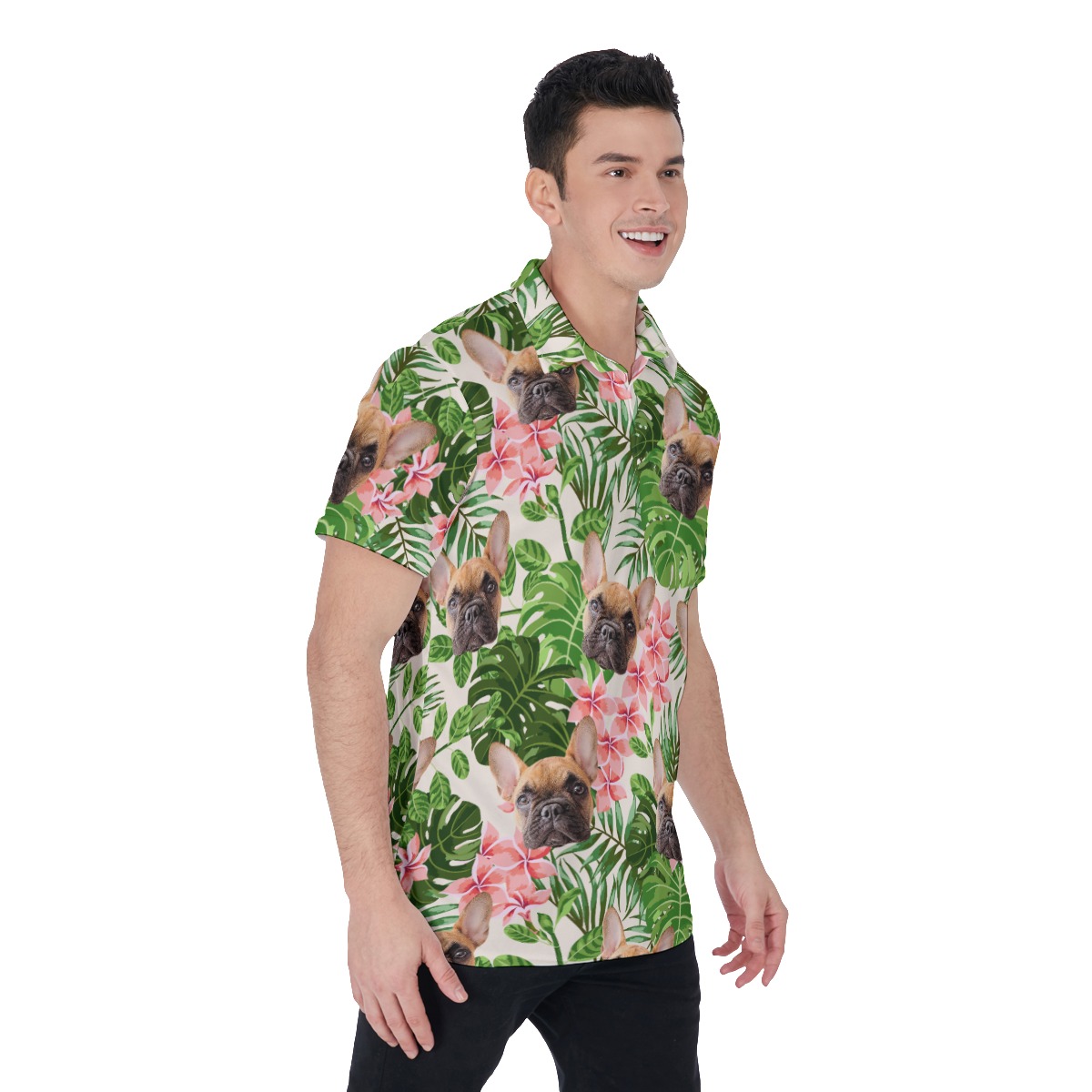 Men's Custom Dog Polo Hawaiian Shirt
