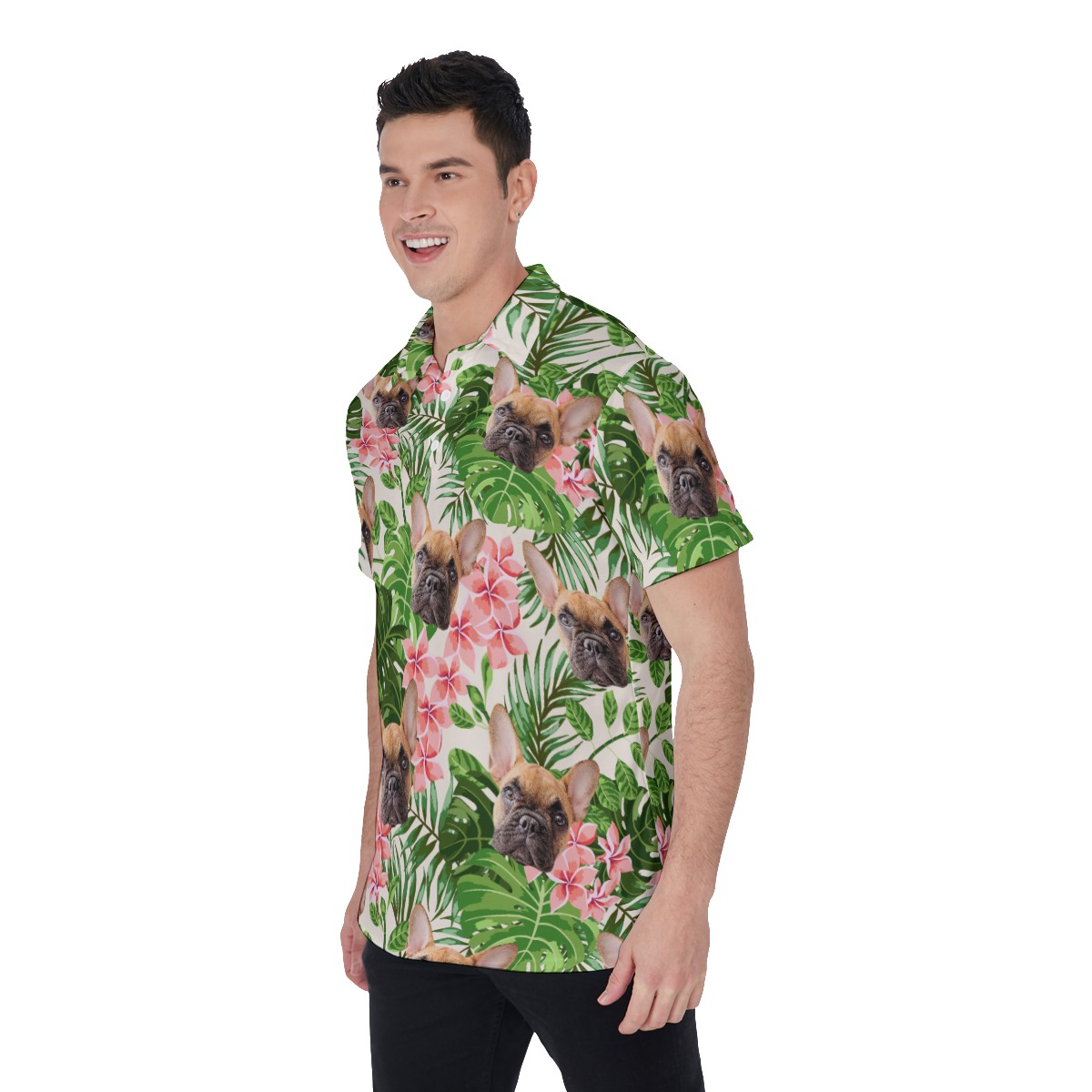 Men's Custom Dog Polo Hawaiian Shirt